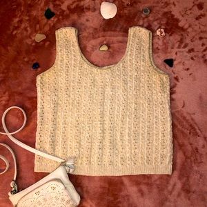 Blue Morgan knitted tank top!